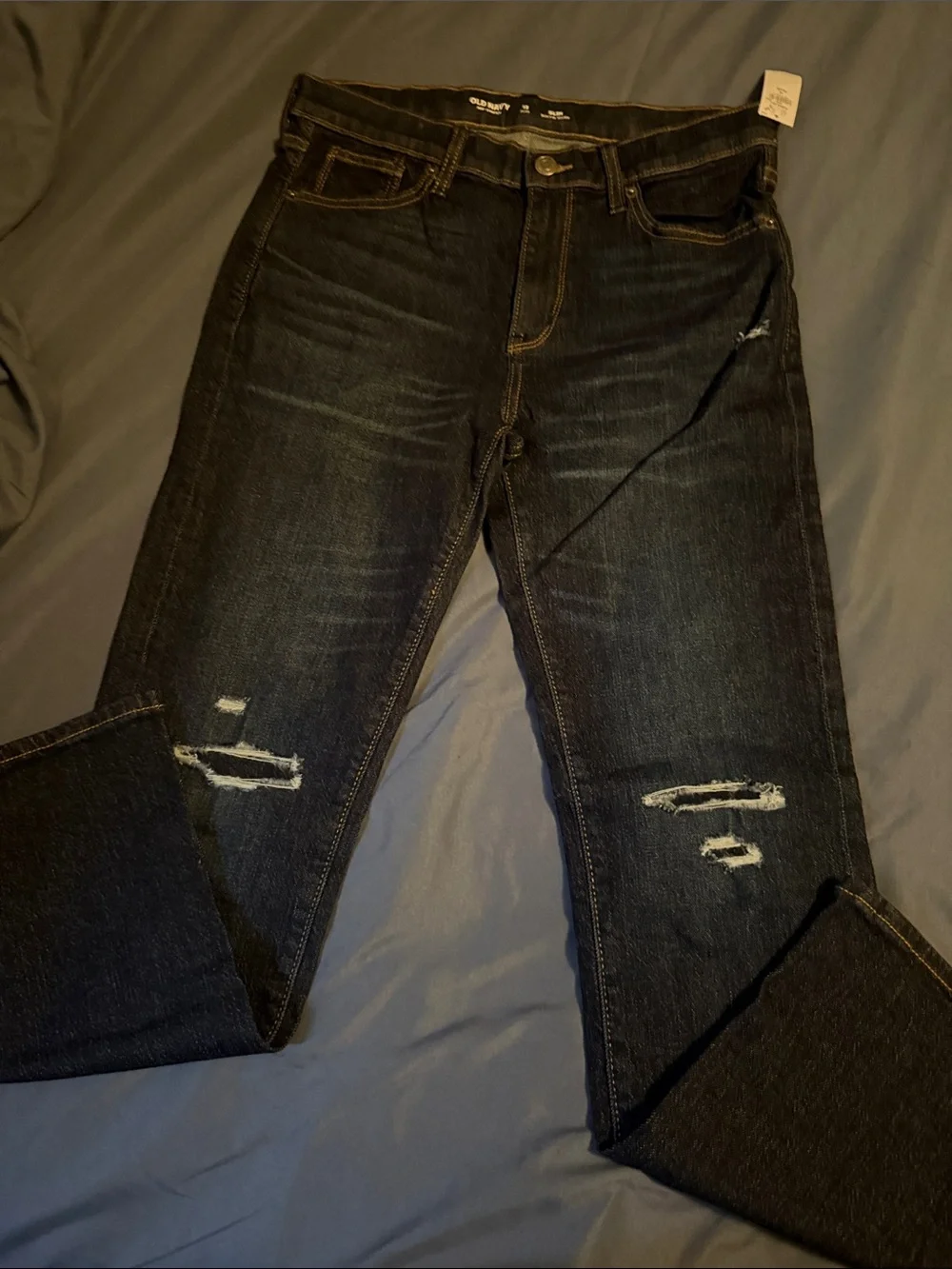 Old Navy Black Skinny Distressed Men’s Jeans